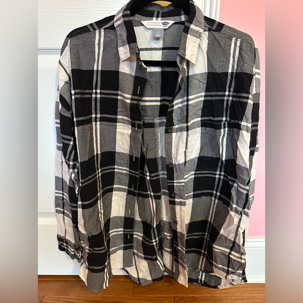 Black and white flannel